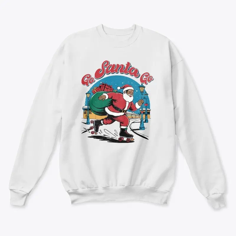 Go, Santa, Go Retro Roller Skating