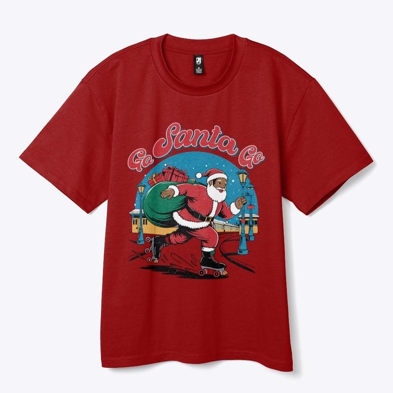 Go, Santa, Go Retro Roller Skating