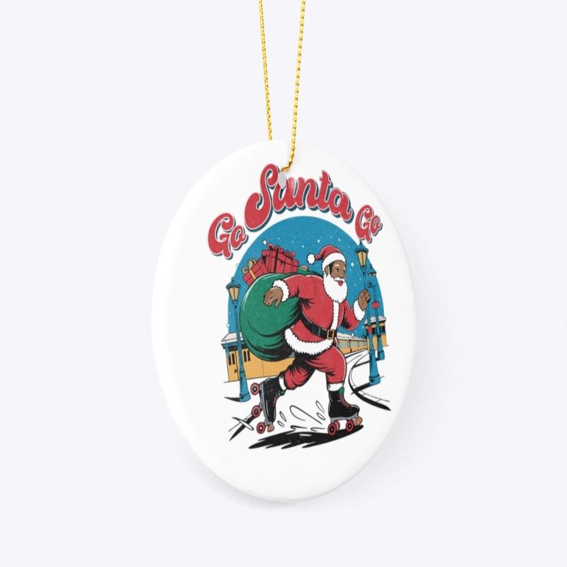 Go, Santa, Go Retro Roller Skating