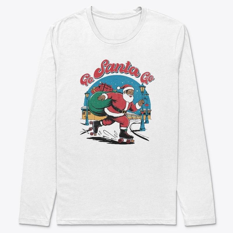 Go, Santa, Go Retro Roller Skating